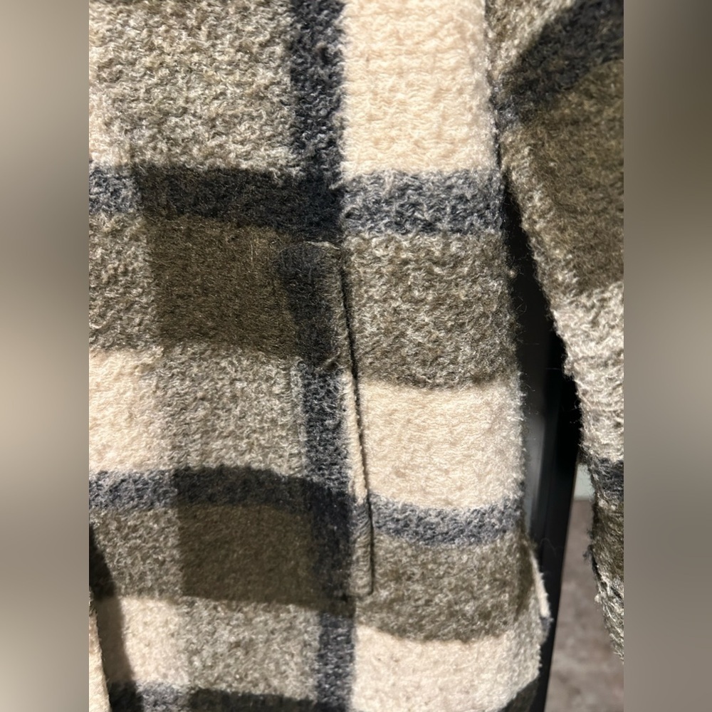 Madewell Belrose Shirt-Jacket In Marian Plaid Oversized Plaid Wool blend Size M - Picture 6 of 13